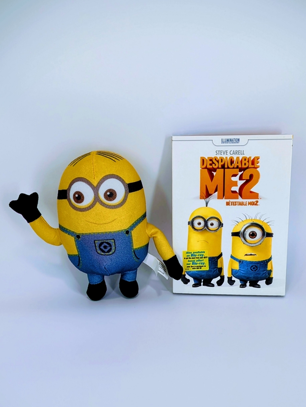 Despicable Me 2 DVD Movie and Minion Plush